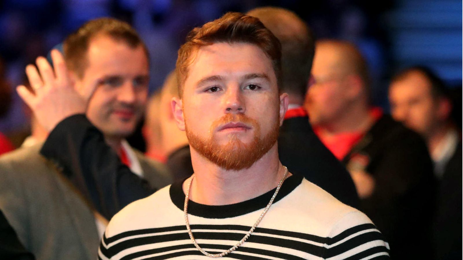 Canelo Alvarez pictured arriving for a fight night