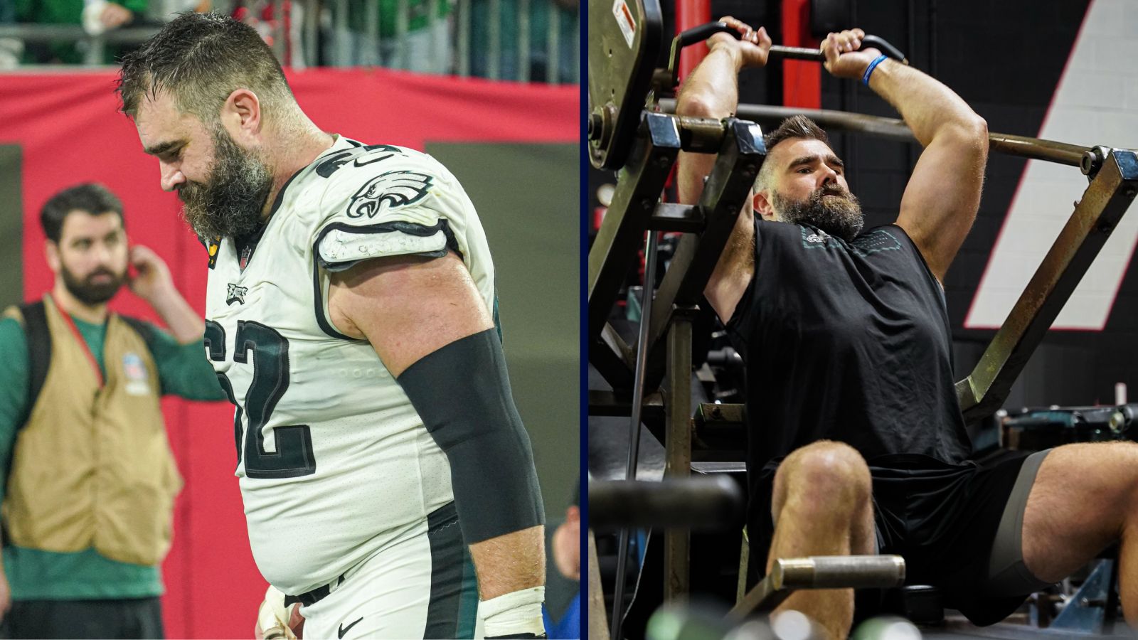 JASON KELCE LOOKS RIPPED AMID HUGE WEIGHT LOSS AND SHOCKING BODY TRANSFORMATION