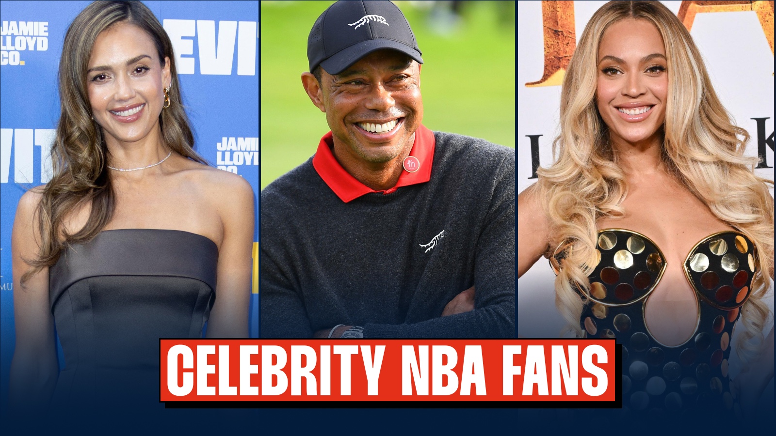 THE BIGGEST CELEBRITY SUPERFANS OF EVERY NBA TEAM: JESSICA ALBA, TIGER WOODS, BEYONCE