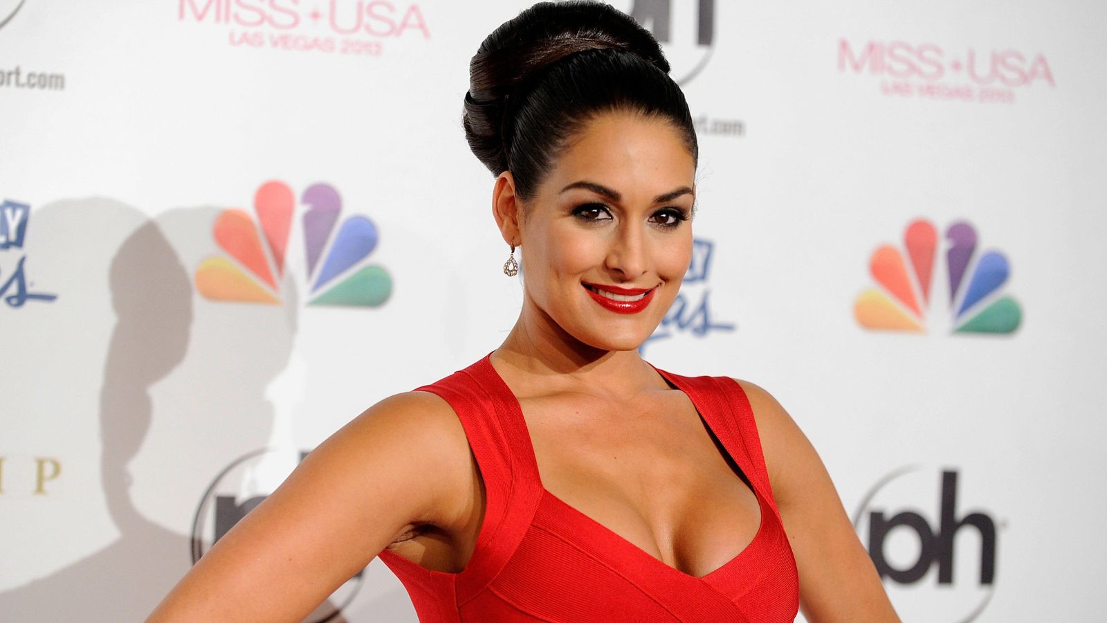 Former WWE superstar Nikki Bella pictured during a media event