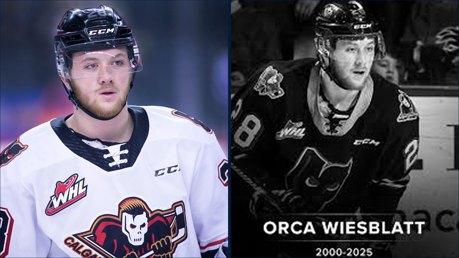 PROFESSIONAL HOCKEY PLAYER ORCA WIESBLATT DIES AT 25 IN CAR CRASH