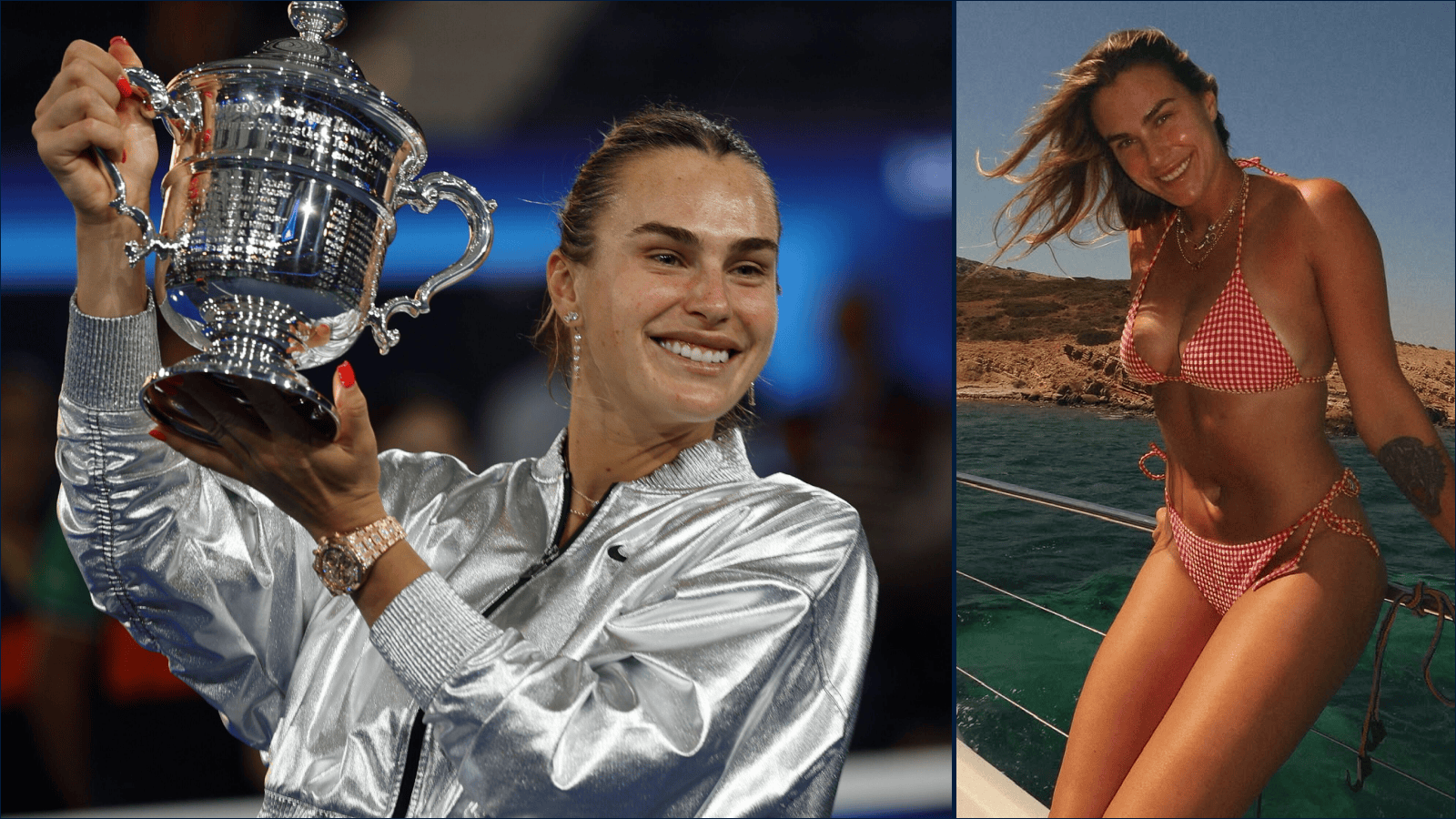 TENNIS CHAMP ARYNA SABALENKA POSES IN BIKINI IN GREEK BOAT SNAPS