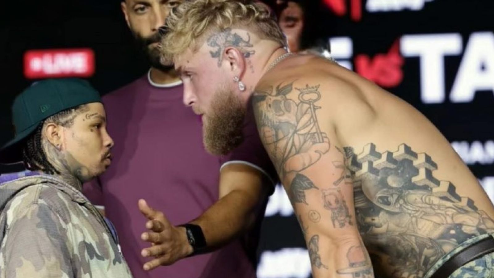 JAKE PAUL MOCKS GERVONTA DAVIS’ HEIGHT IN LATEST FACEOFF MISMATCH