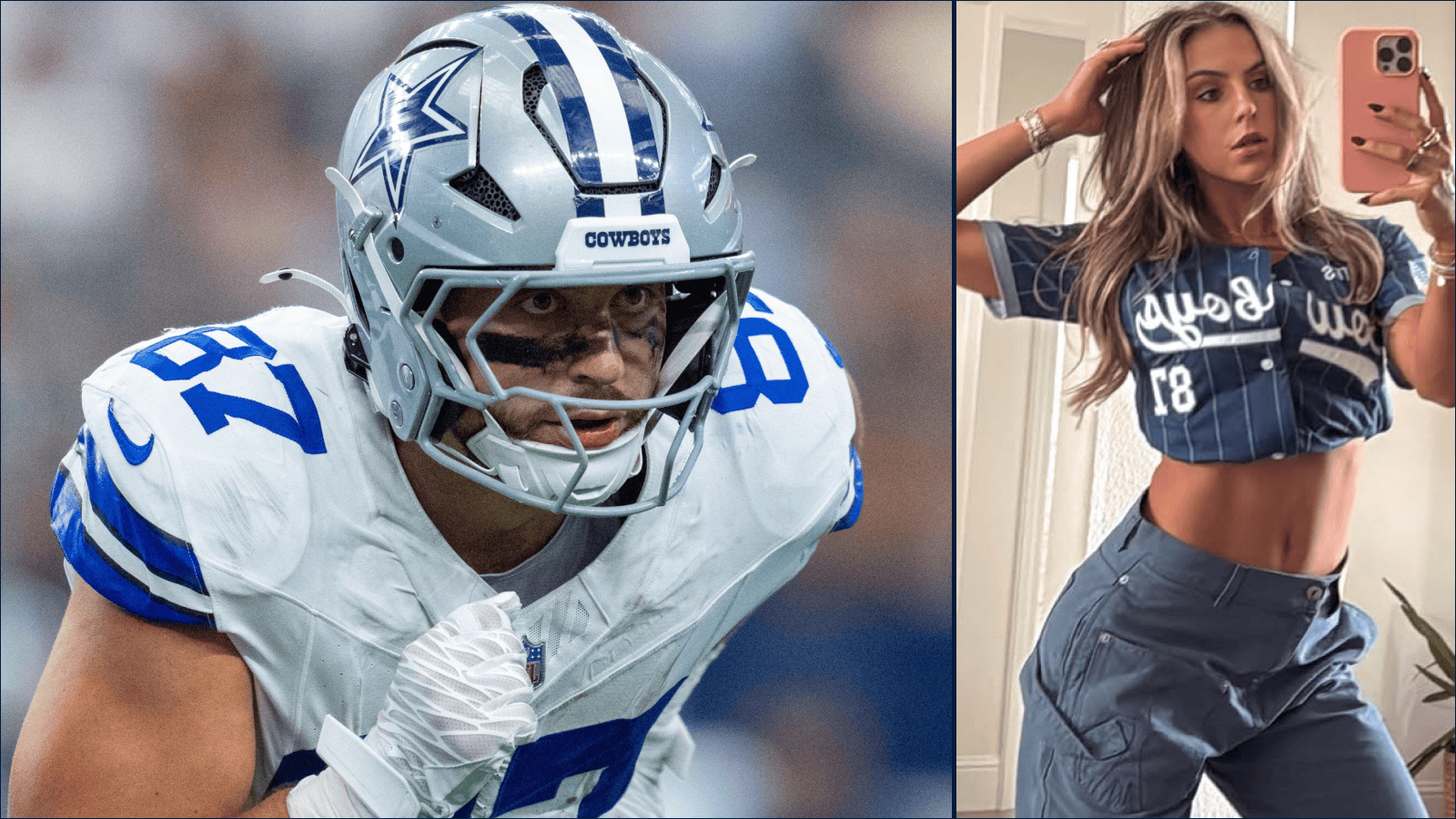JAKE FERGUSON’S GORGEOUS GF HALEY CAVINDER POSTS TRANSFORMATION IN CUSTOM COWBOYS FIT