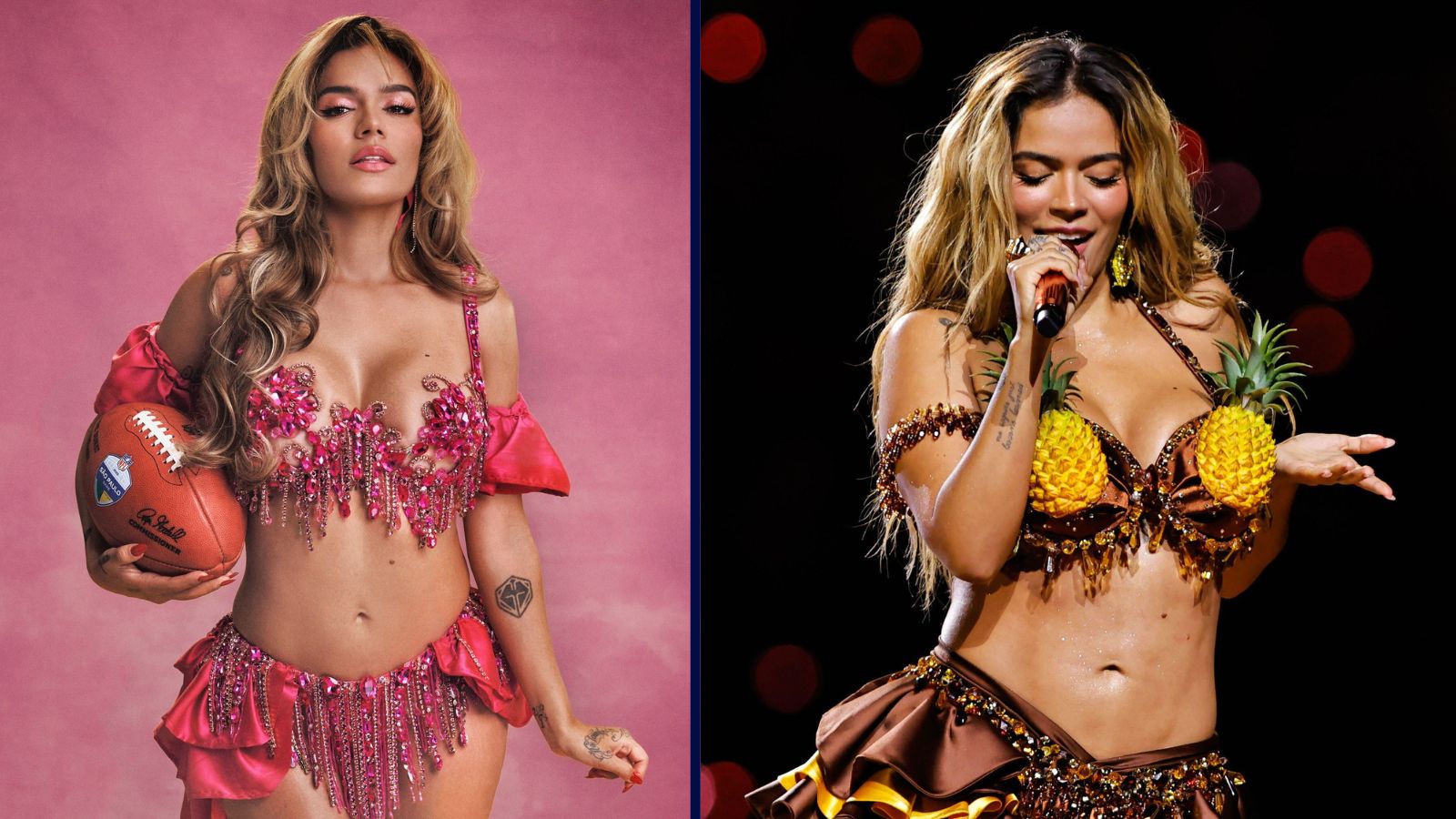 STUNNING KAROL G UPSTAGES TRAVIS KELCE AND CHIEFS WITH WILD NFL HALFTIME SHOW IN BRAZIL