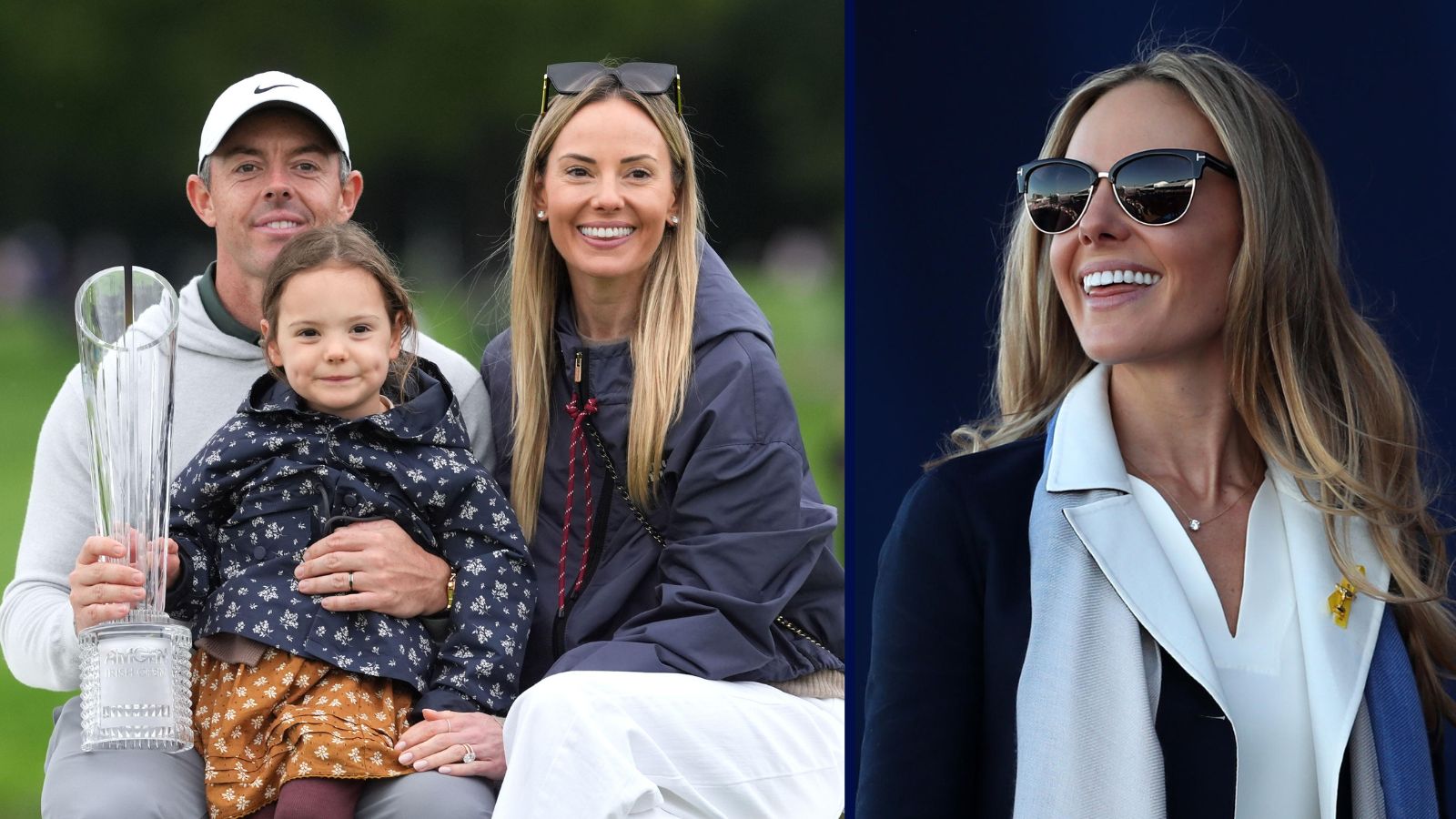 IRISH OPEN WINNER RORY MCILROY EMBRACES WIFE 15 MONTHS ON FROM SHOCK DIVORCE NEWS